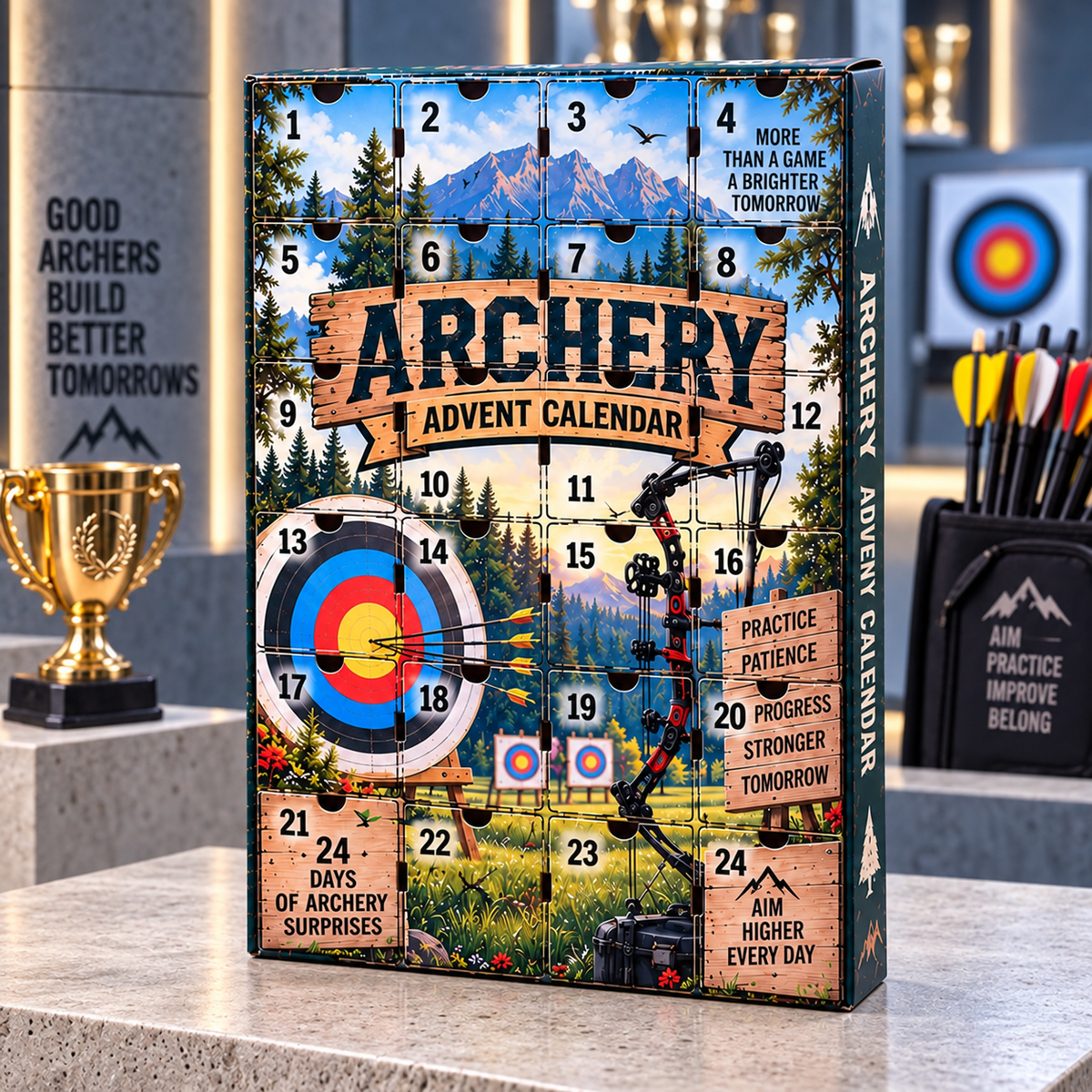 2026 Archery Advent Calendar with Custom Name, 24-Day Countdown