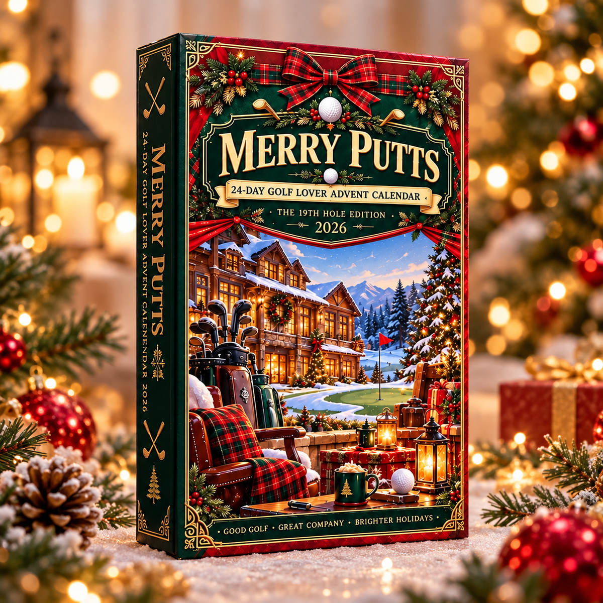 2026 Golf Advent Calendar With 24 Ornaments Gift for Golf Lovers