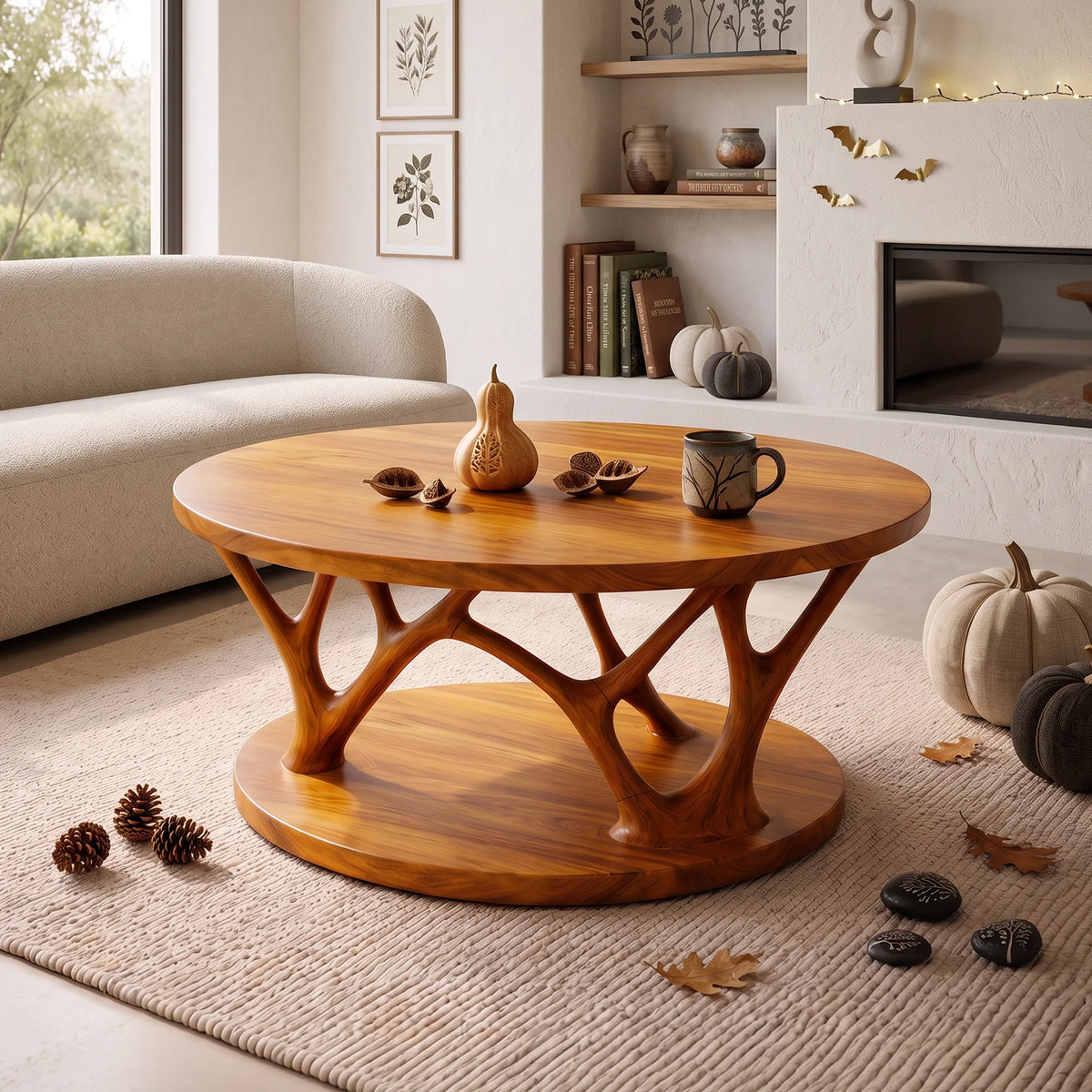 Contemporary Halloween Geometric Table For Gothic Home