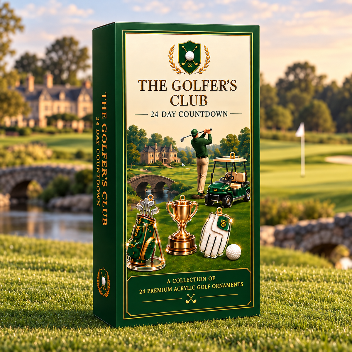 2026 Golfer's Club Advent Calendar With 24 Acrylic Ornaments