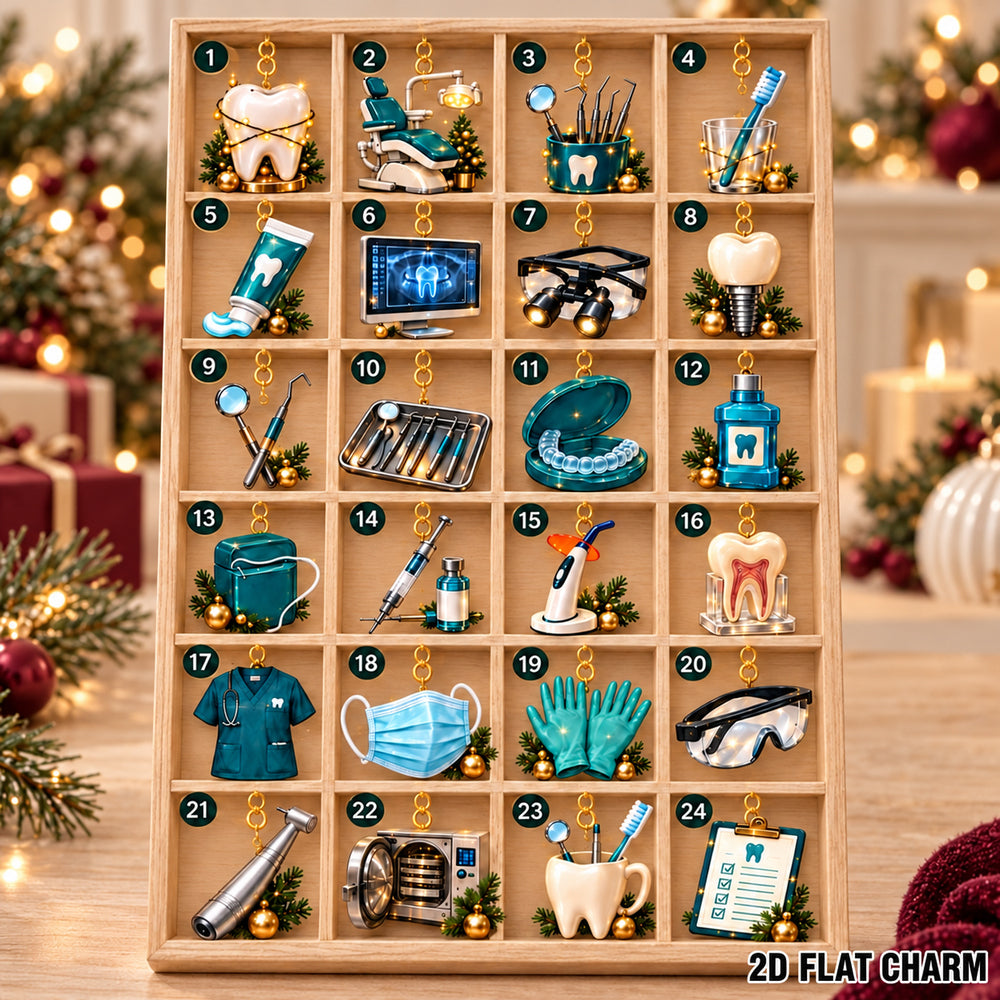 Personalized Dental Advent Calendar 2026, Custom Name Gift, Dentist Gift, Dental Christmas Gift, Holiday Advent Calendar
