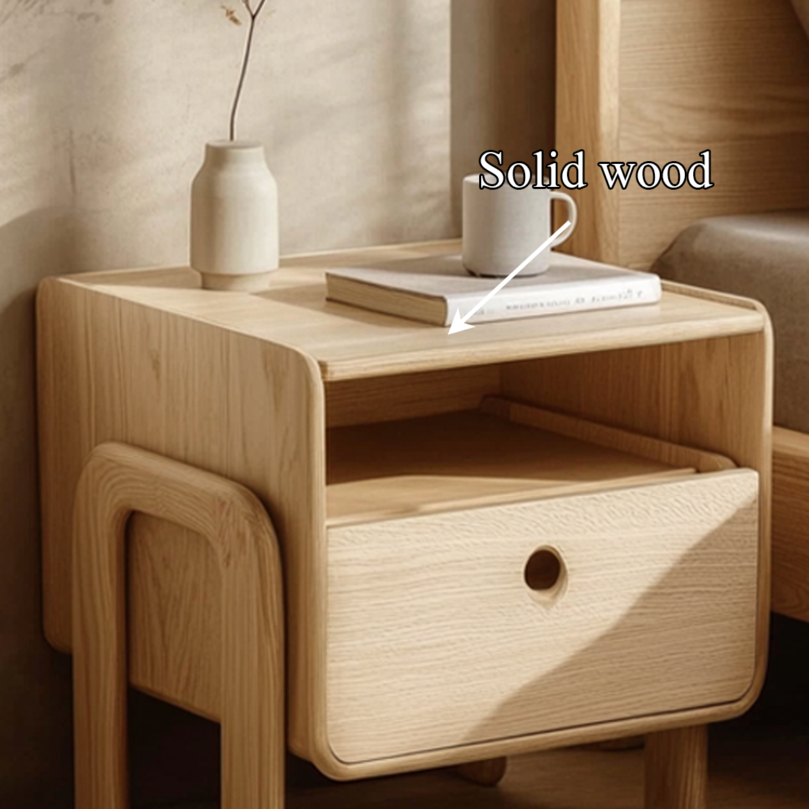 Mid Century Nightstand For Bedroom And Guest Room SINLSABT175