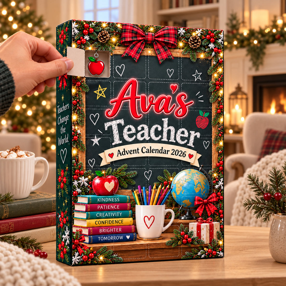 Teacher Christmas Gift 2026, 24 Day Advent Calendar, Classroom Surprise Blind Box, Holiday Gift for Teachers