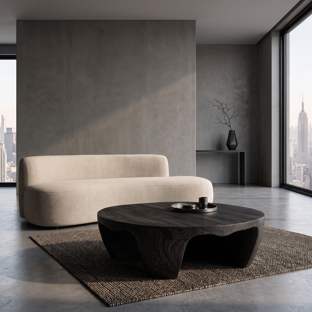 Organic Wooden Coffee Table For Home Interiors