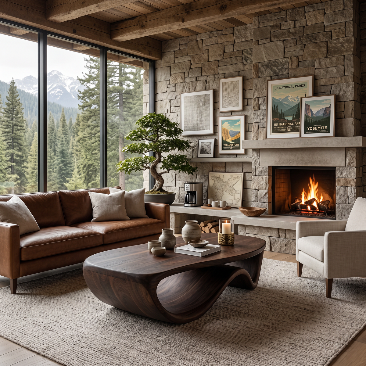 Handcrafted Coffee Table For Cozy Living Room Spaces