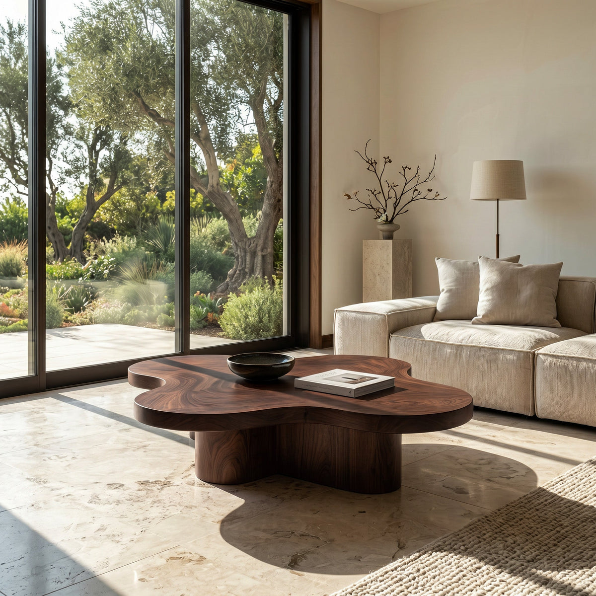Organic Coffee Table With Unique Cloud-shapes For Living Room