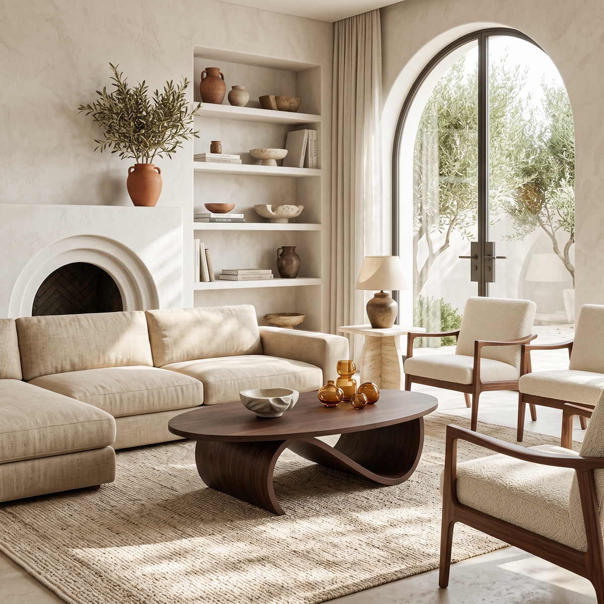Minimalist Coffee Table Unique Base Design For Living Room