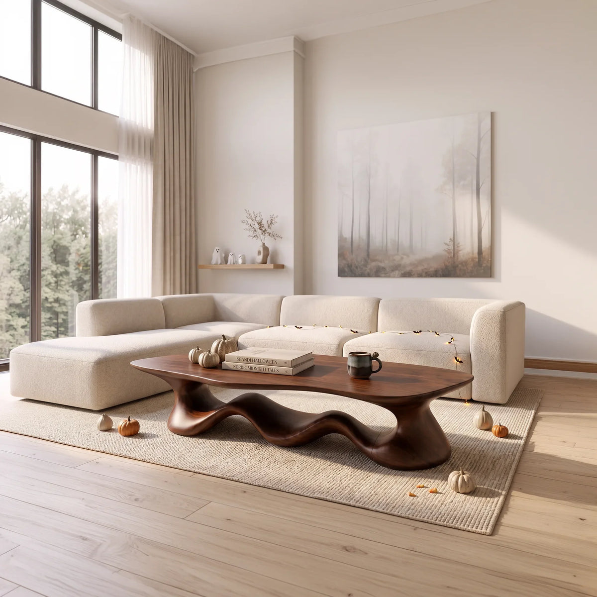Contemporary Halloween Wave Coffee Table For Cozy Interior