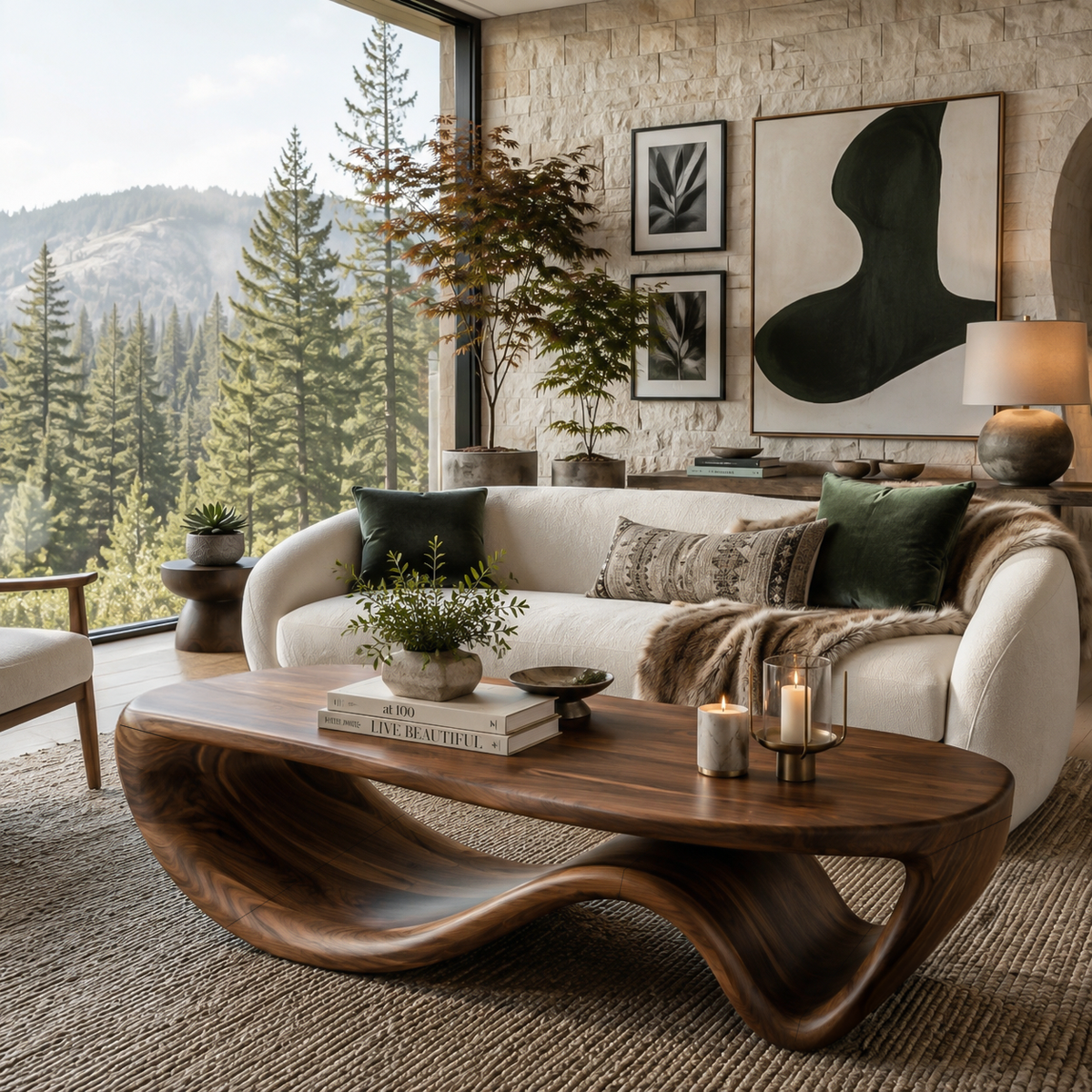 Handcrafted Coffee Table For Cozy Living Room Spaces