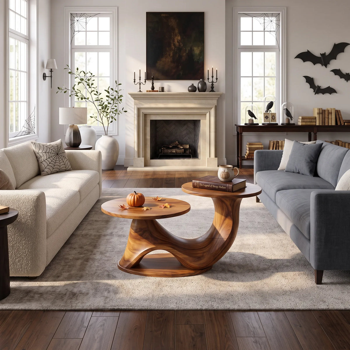 Modern Halloween Sculptural Table For Witchy Room