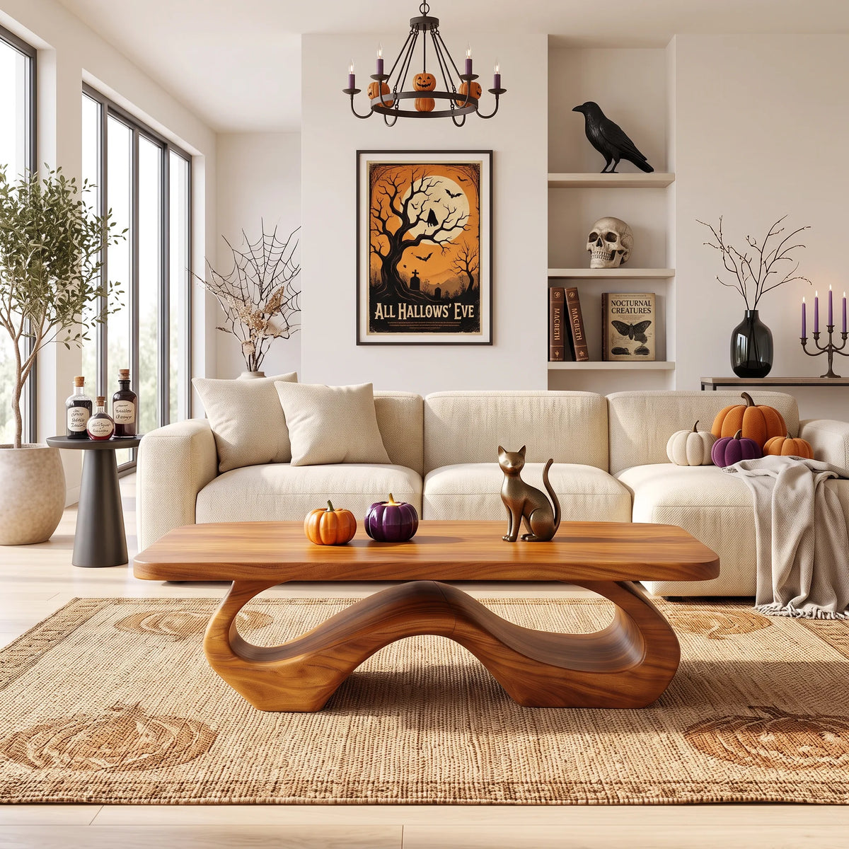 Minimalist Halloween Infinity Table For Witchy Room