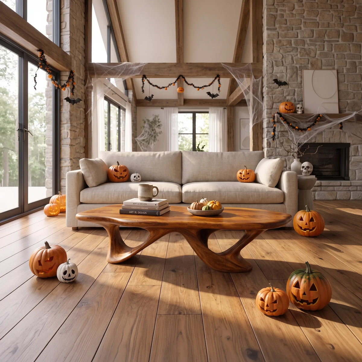 Organic Halloween Flow Coffee Table For Living Room