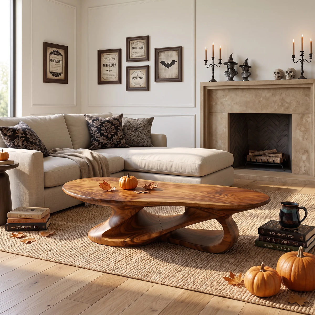 Minimalist Halloween Sculpted Table For Reading Corner