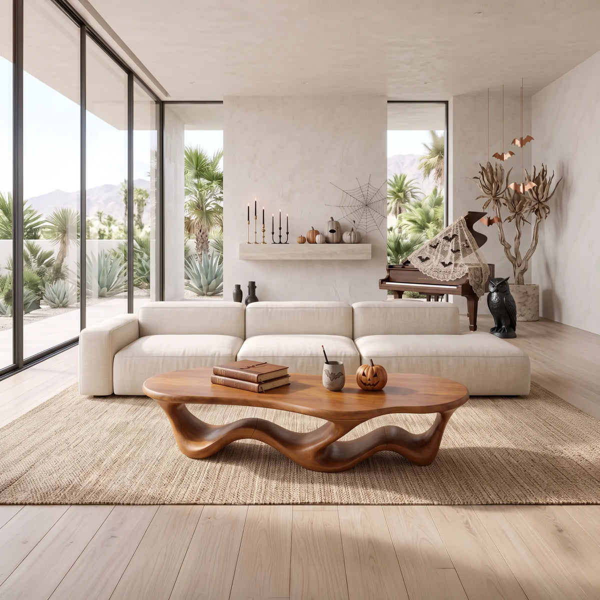 Contemporary Halloween Ribbon Table For Modern Lounge