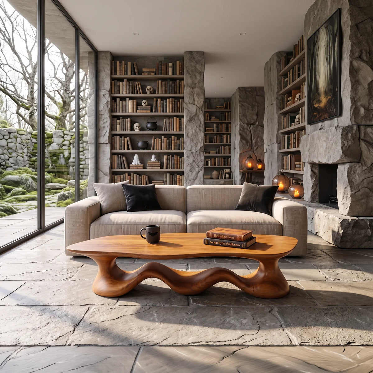 Contemporary Halloween Wave Coffee Table For Cozy Interior