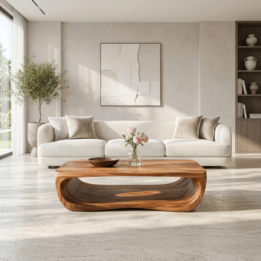 Modern Coffee Table Sculpture Design For Living Room