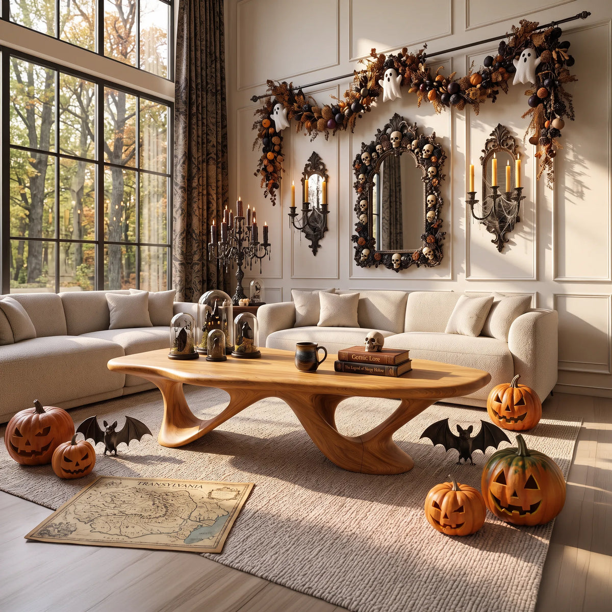 Organic Halloween Flow Coffee Table For Living Room