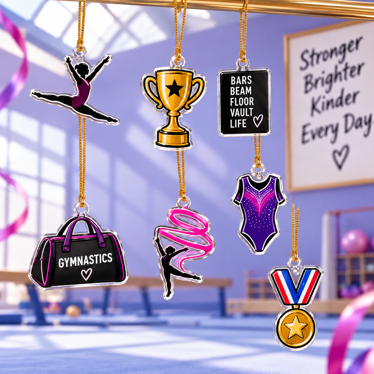2026 Gymnastics Advent Calendar with Custom Name, 24-Day Countdown
