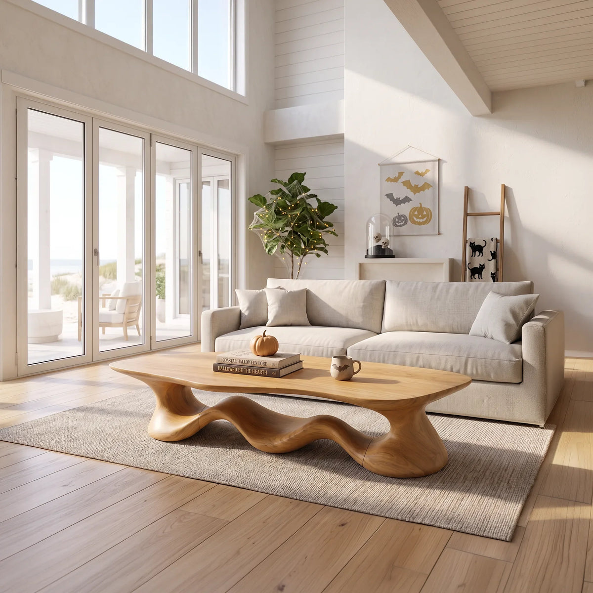 Contemporary Halloween Wave Coffee Table For Cozy Interior