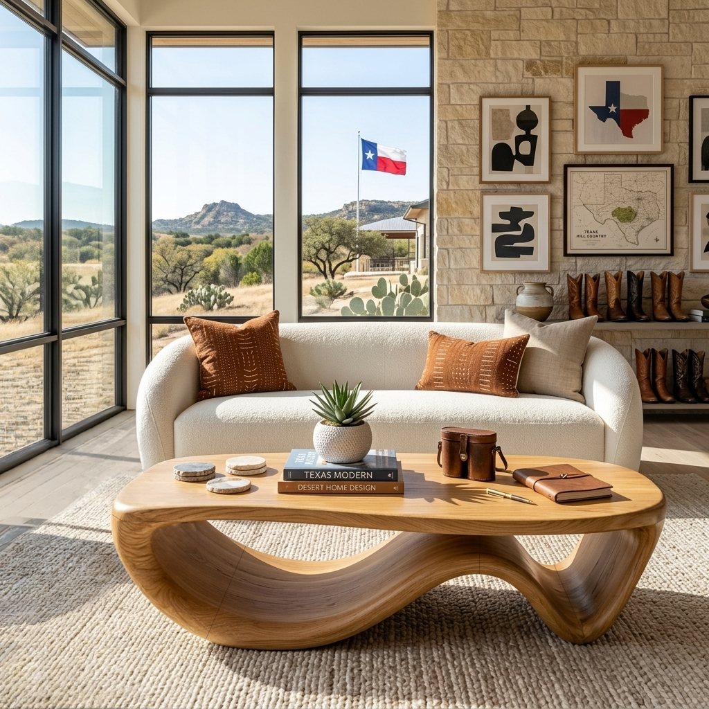 Handcrafted Coffee Table For Cozy Living Room Spaces