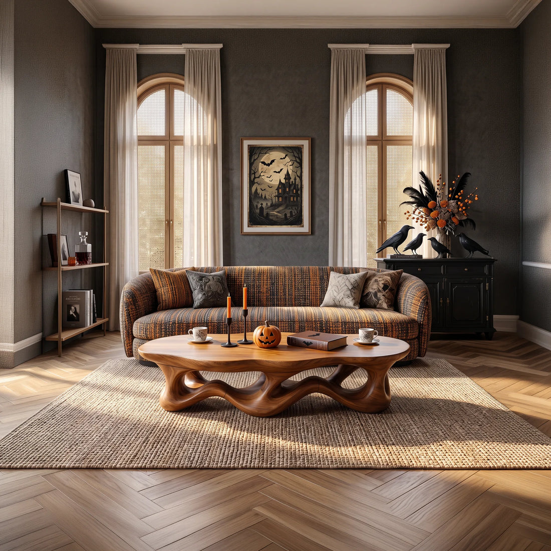 Modern Halloween Interlocking Coffee Table For Living Area