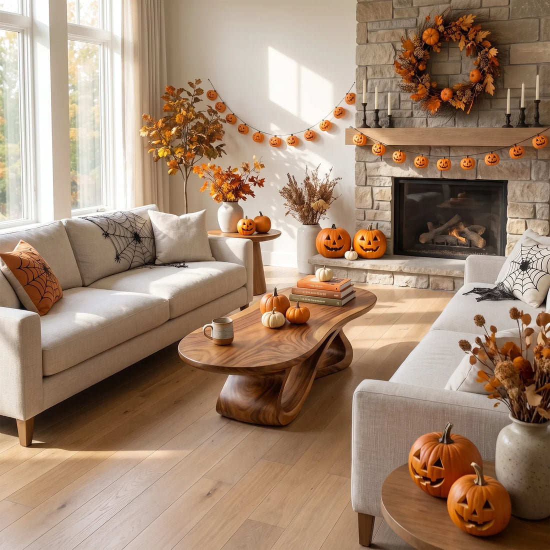 Minimalist Halloween Sculpted Table For Reading Corner