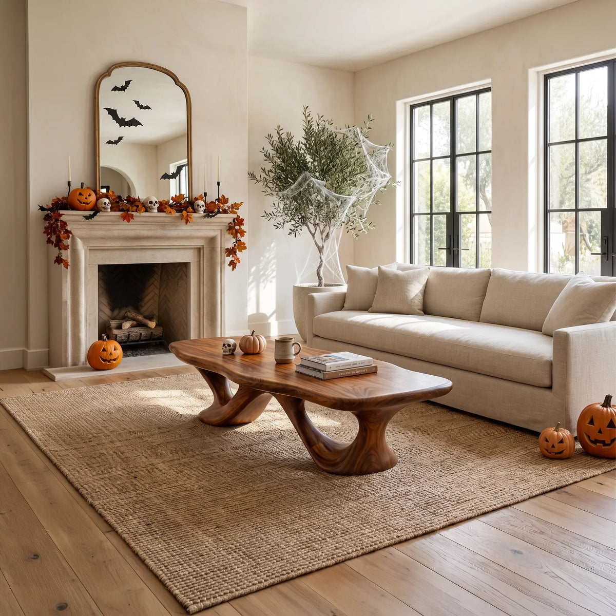 Organic Halloween Flow Coffee Table For Living Room