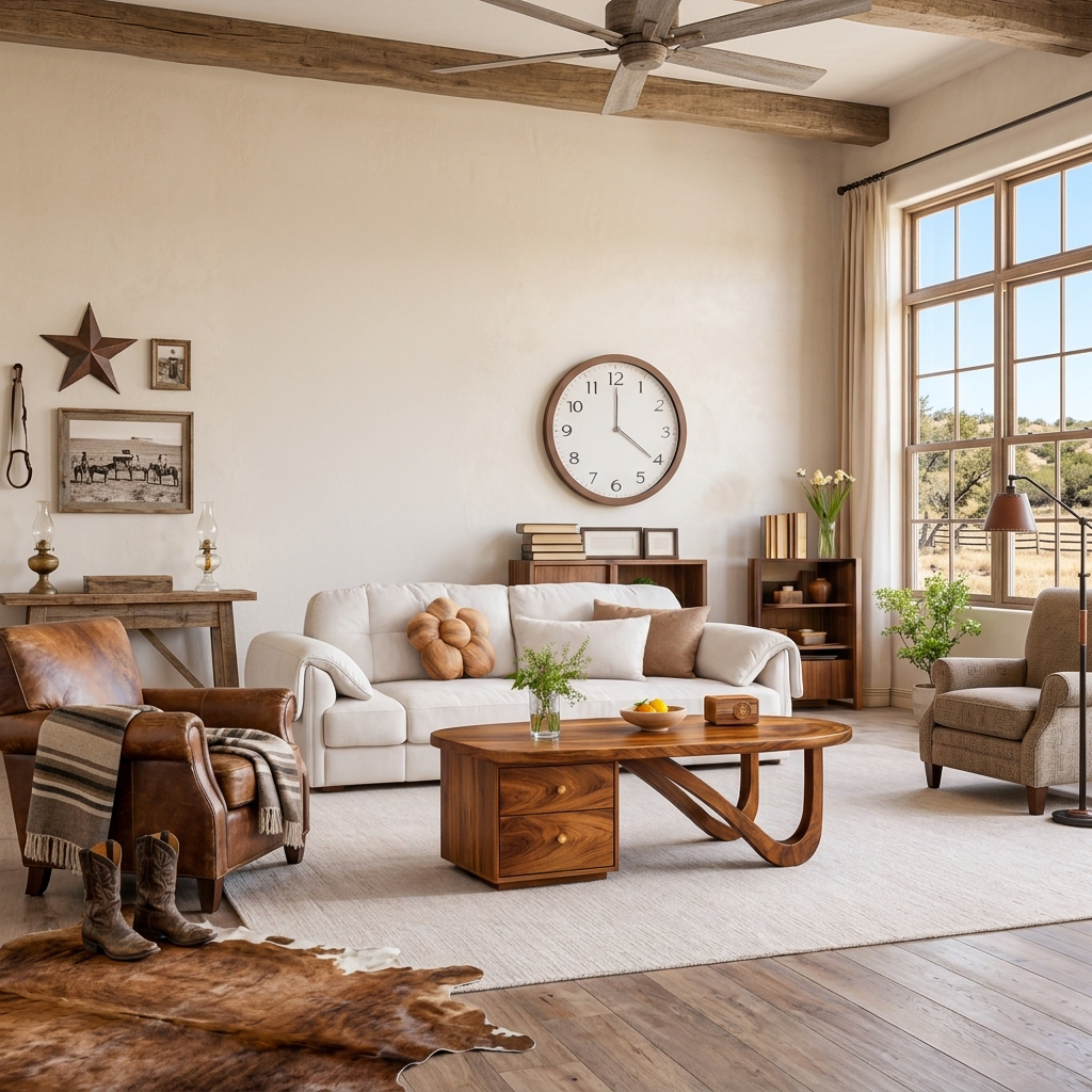 Modern Wooden Coffee Table With Storage Drawer For Living Room