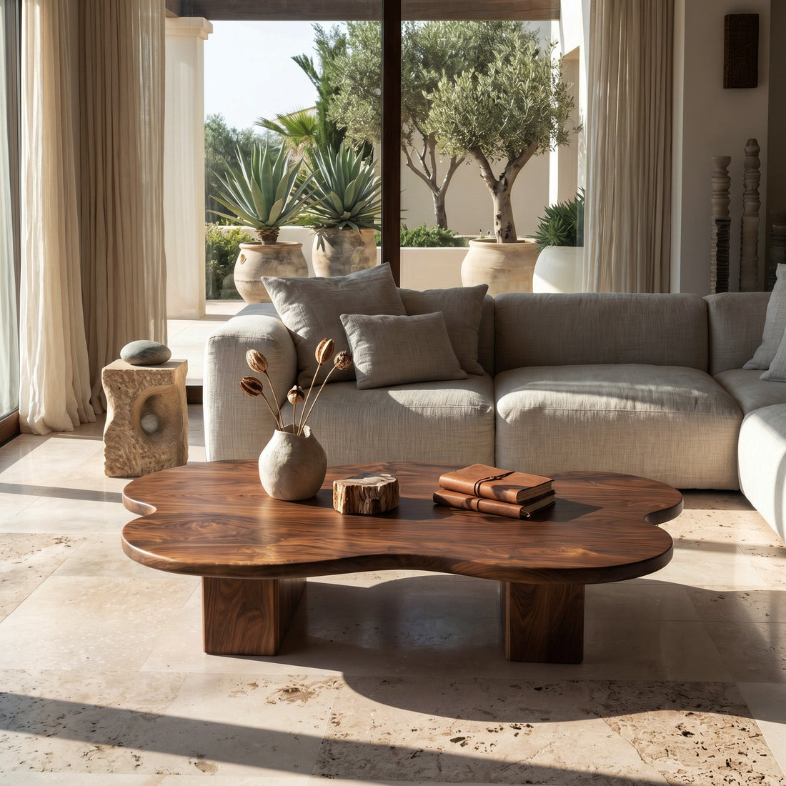 Contemporary Cloud Shape Coffee Table For Living Room Decor