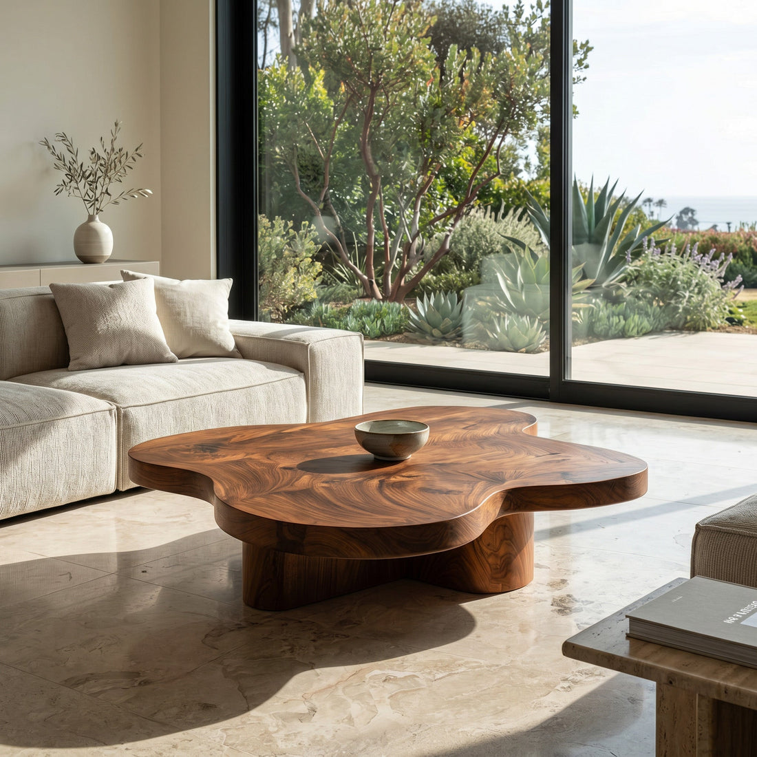 Organic Coffee Table With Unique Cloud-shapes For Living Room