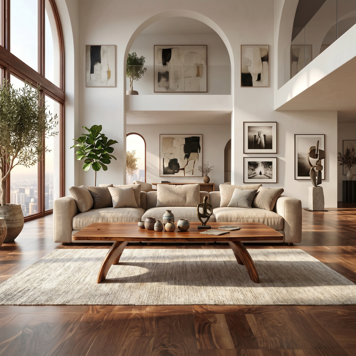 Sculptural Storage Coffee Table For Contemporary Lounge