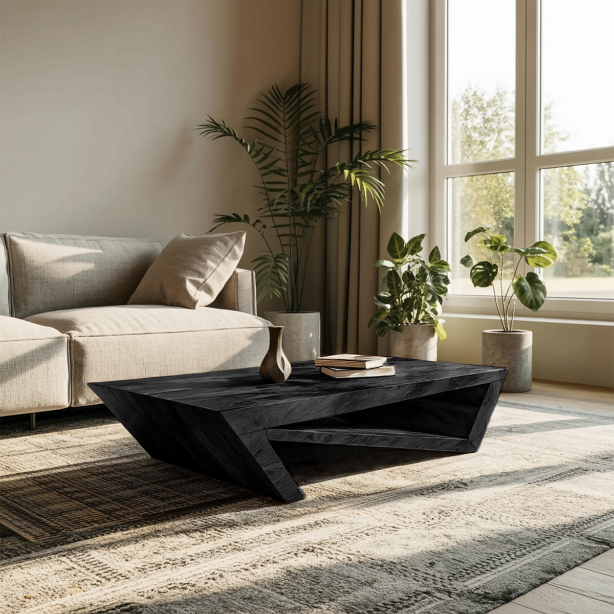 Modern Coffee Table With Unique Storage For Living