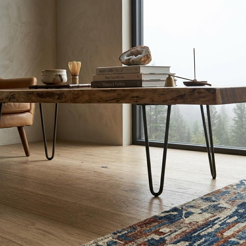 Live Edge Rustic Coffee Table - WCT0001