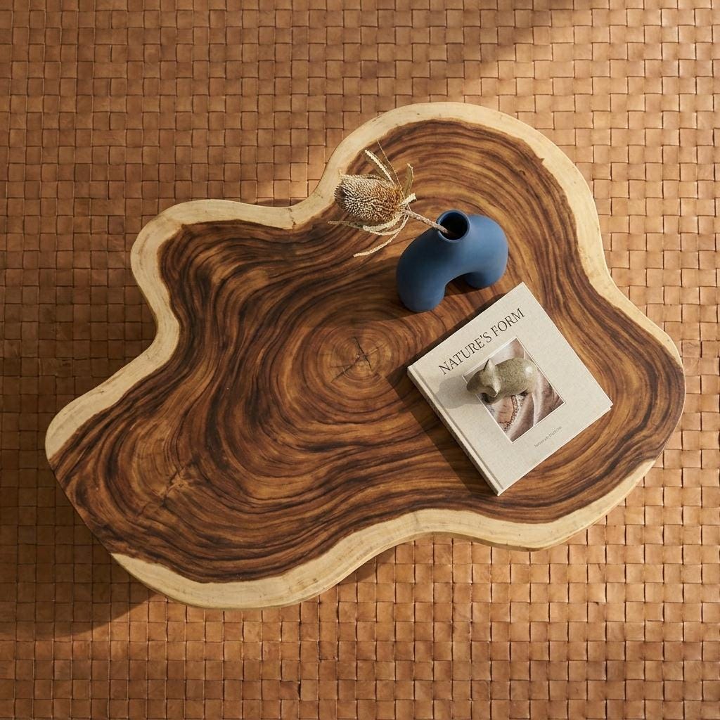 Live Edge Rustic Coffee Table - WCT0001