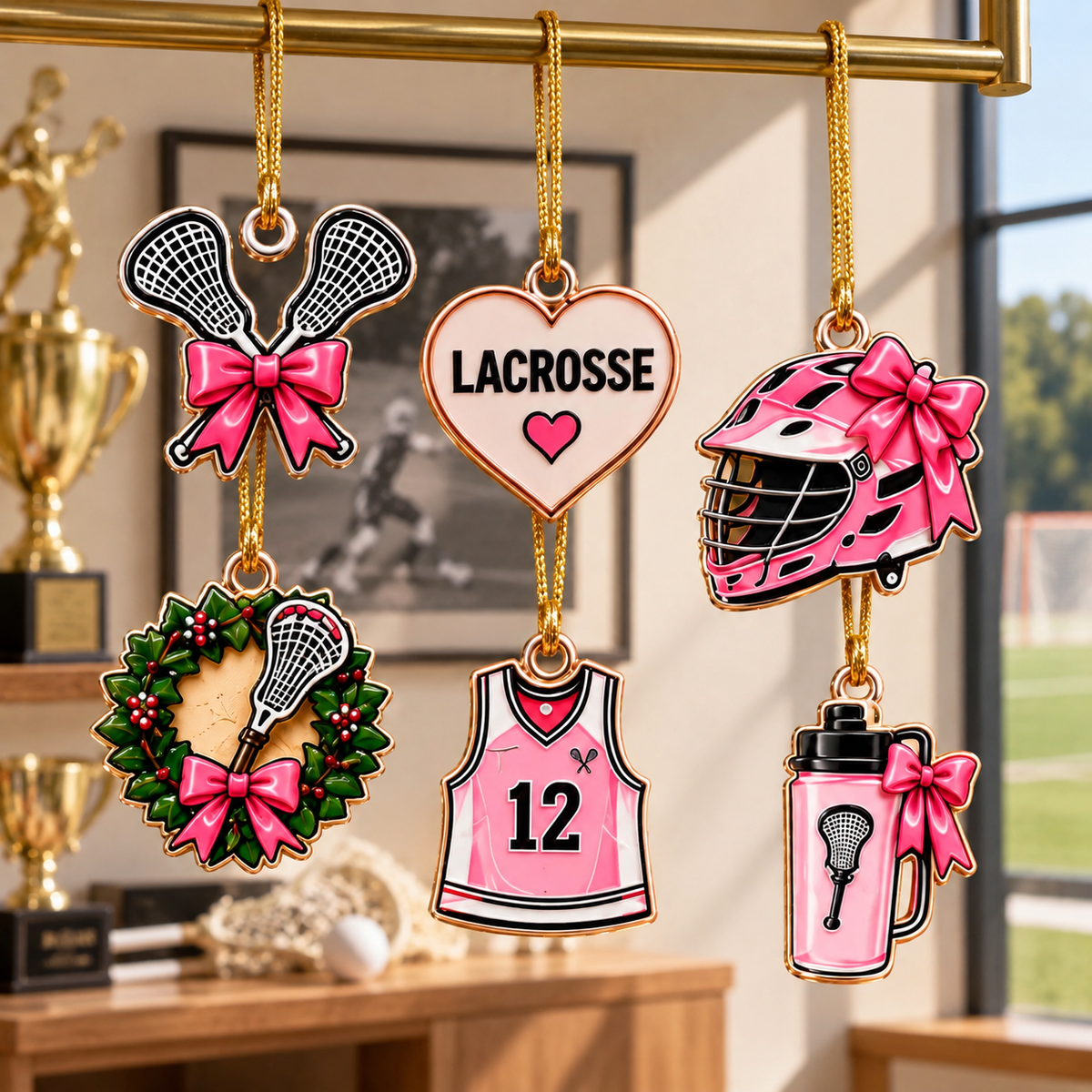 2026 Girls Lacrosse Advent Calendar with Custom Name, 24-Day Countdown