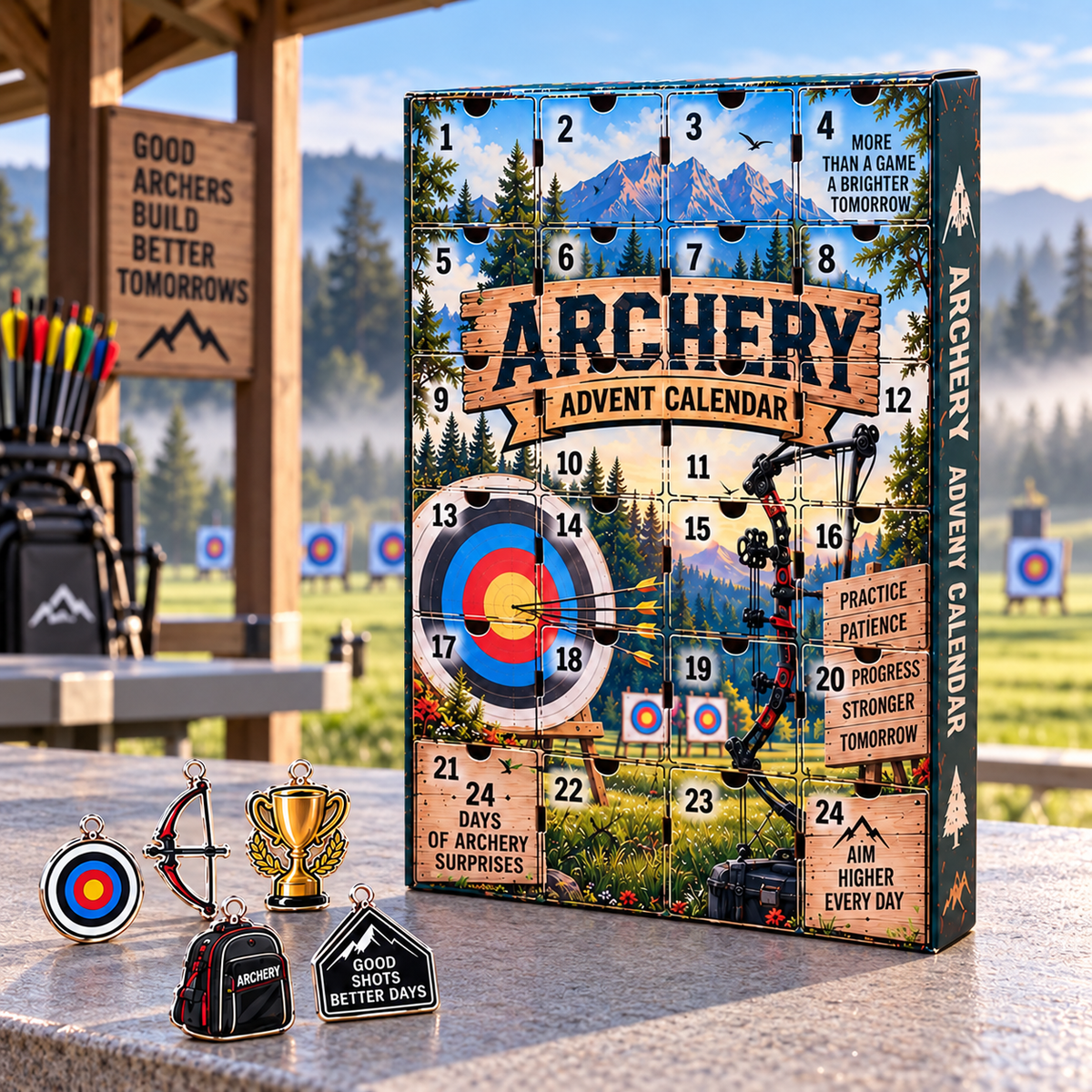 2026 Archery Advent Calendar with Custom Name, 24-Day Countdown