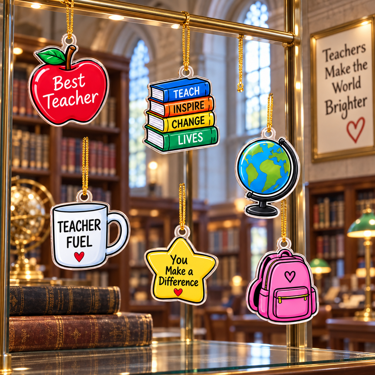 Personalized Teacher Advent Calendar 2026 with 24 Tokens
