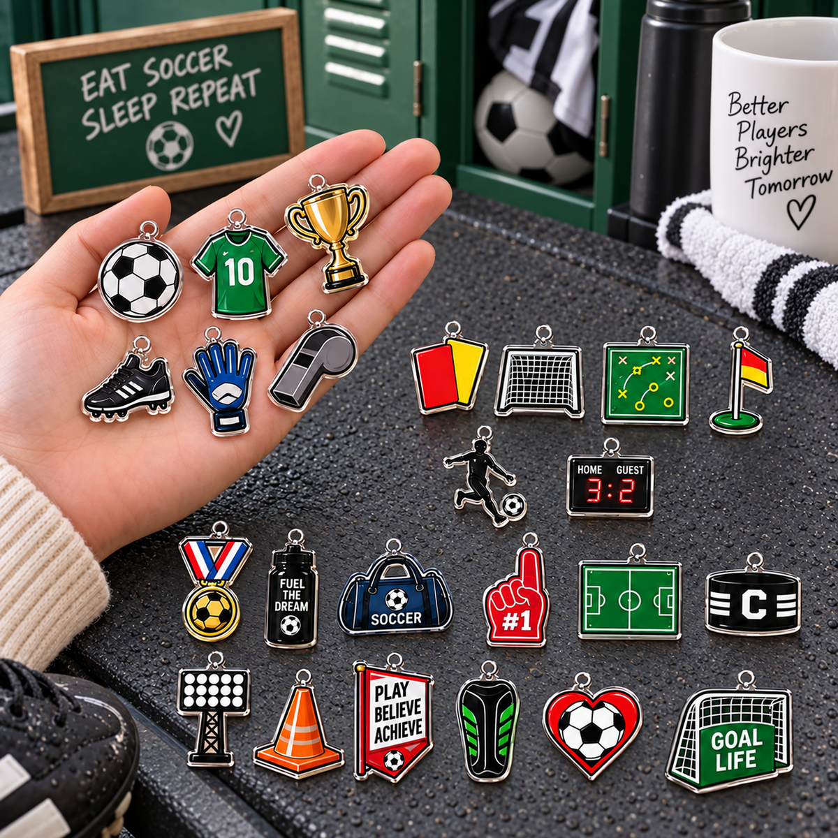 2026 Soccer Advent Calendar with Custom Name, 24-Day Countdown