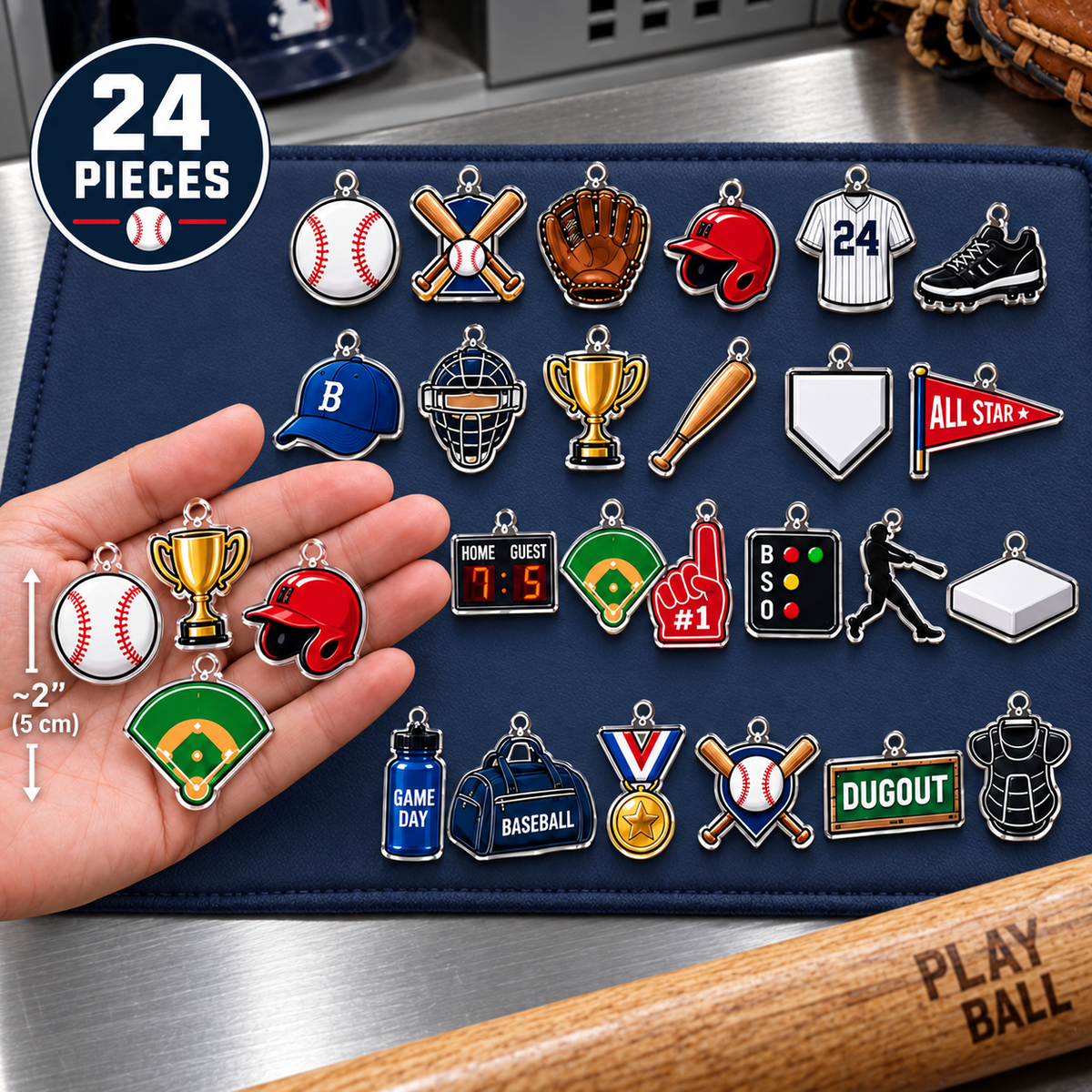 2026 Baseball Advent Calendar with Custom Name, 24-Day Countdown