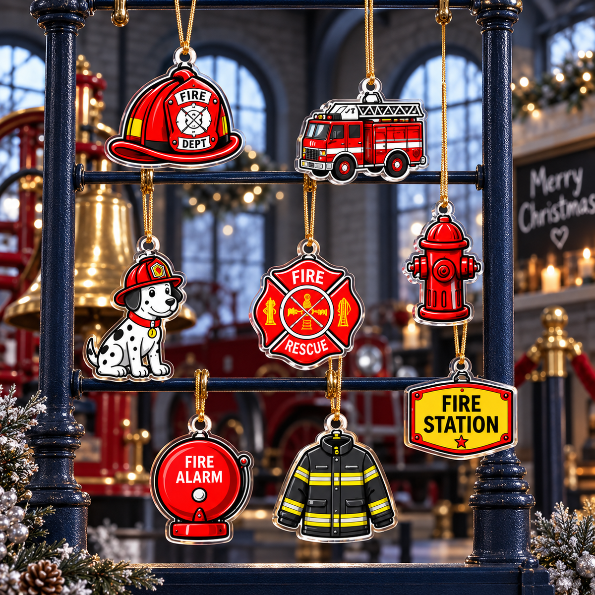 2026 Firefighter Advent Calendar with Custom Name, 24-Day Countdown