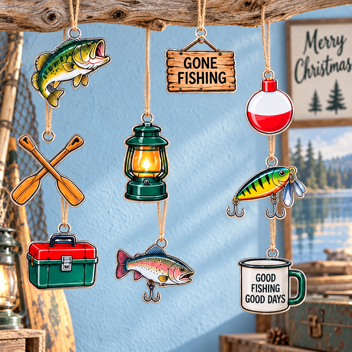 2026 Fishing Advent Calendar with Custom Name, 24-Day Countdown