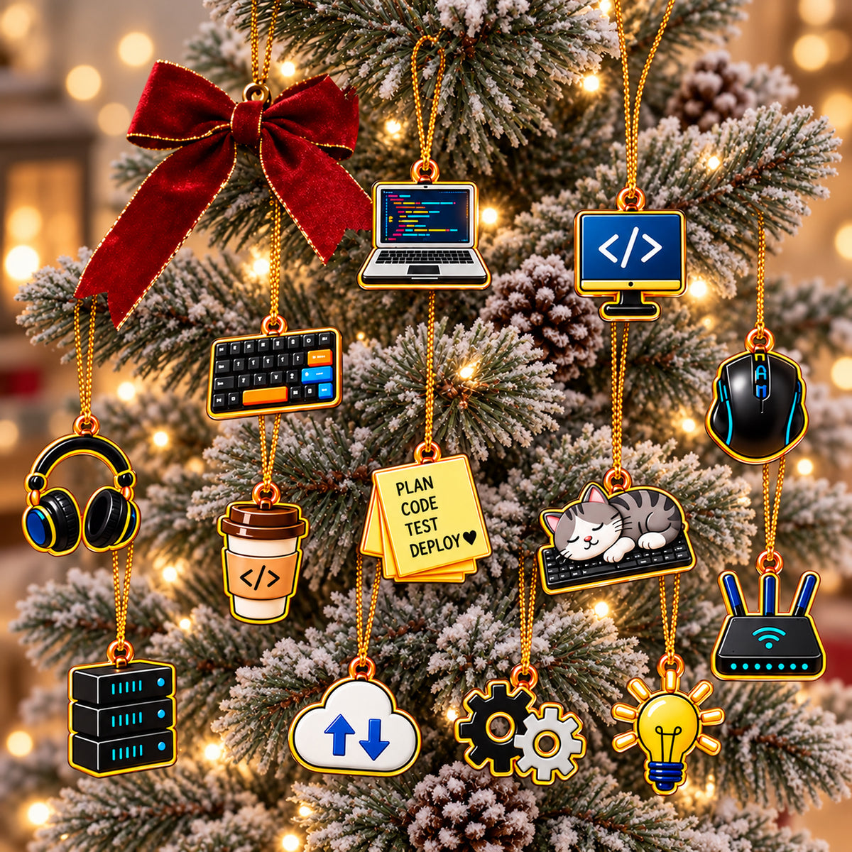 Personalized IT Advent Calendar, 24 Day Tech Countdown, Christmas Gift