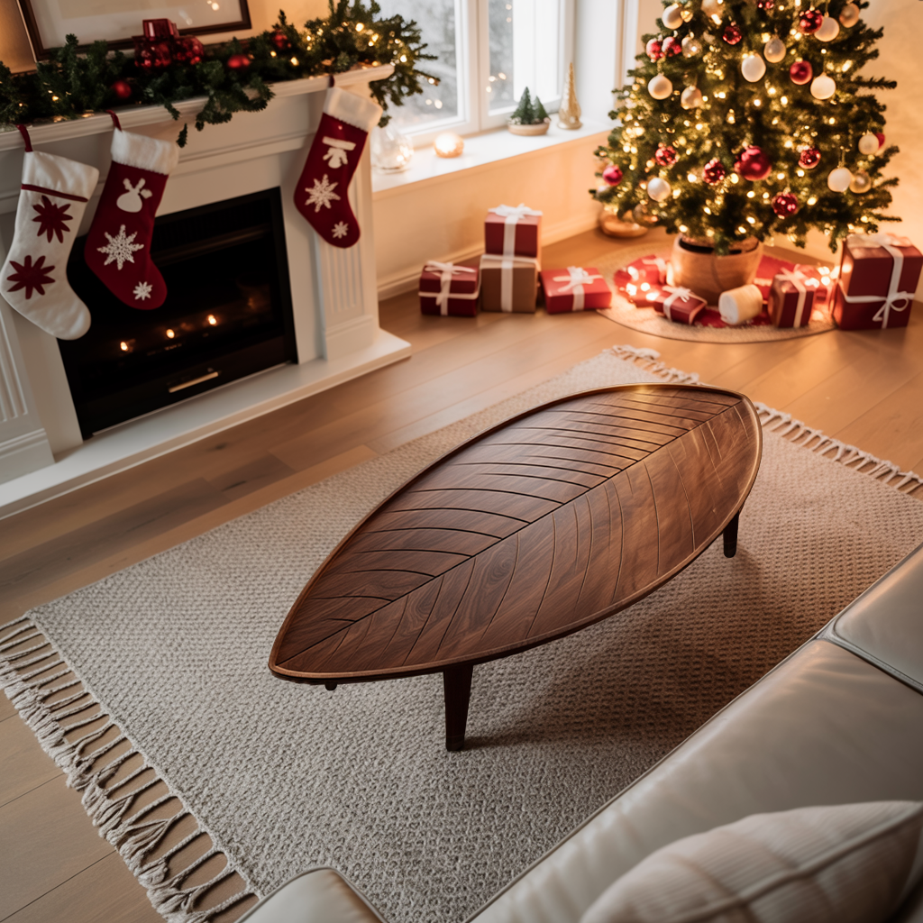 Farmhouse Wooden Coffee Table For Living Room Christmas Furniture