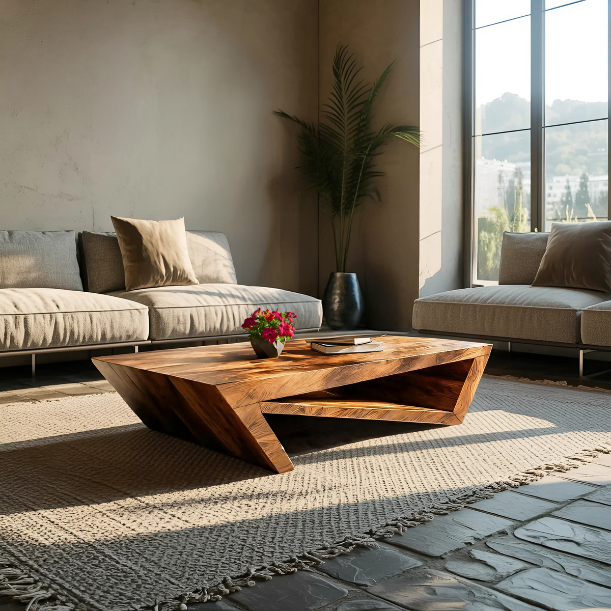 Modern Coffee Table With Unique Storage For Living
