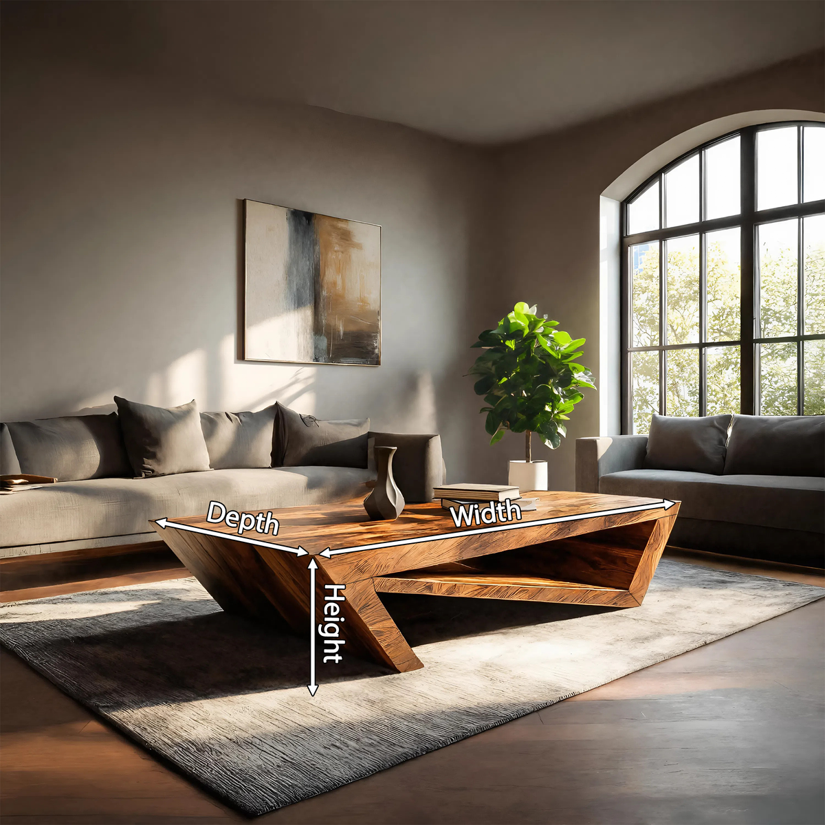 Modern Coffee Table With Unique Storage For Living