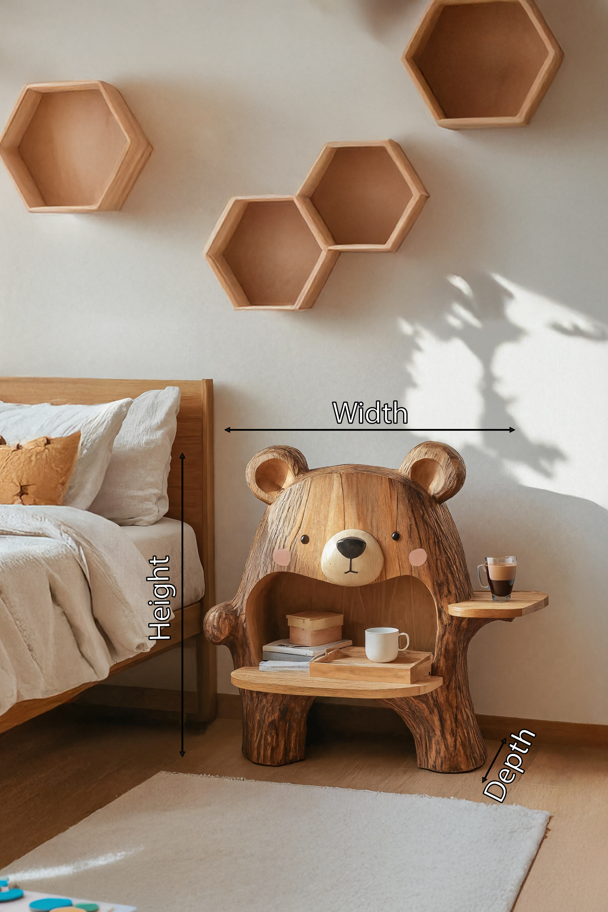 Handcrafted Record Cabinet For Bedroom Furniture Decor SILDTTRNS003