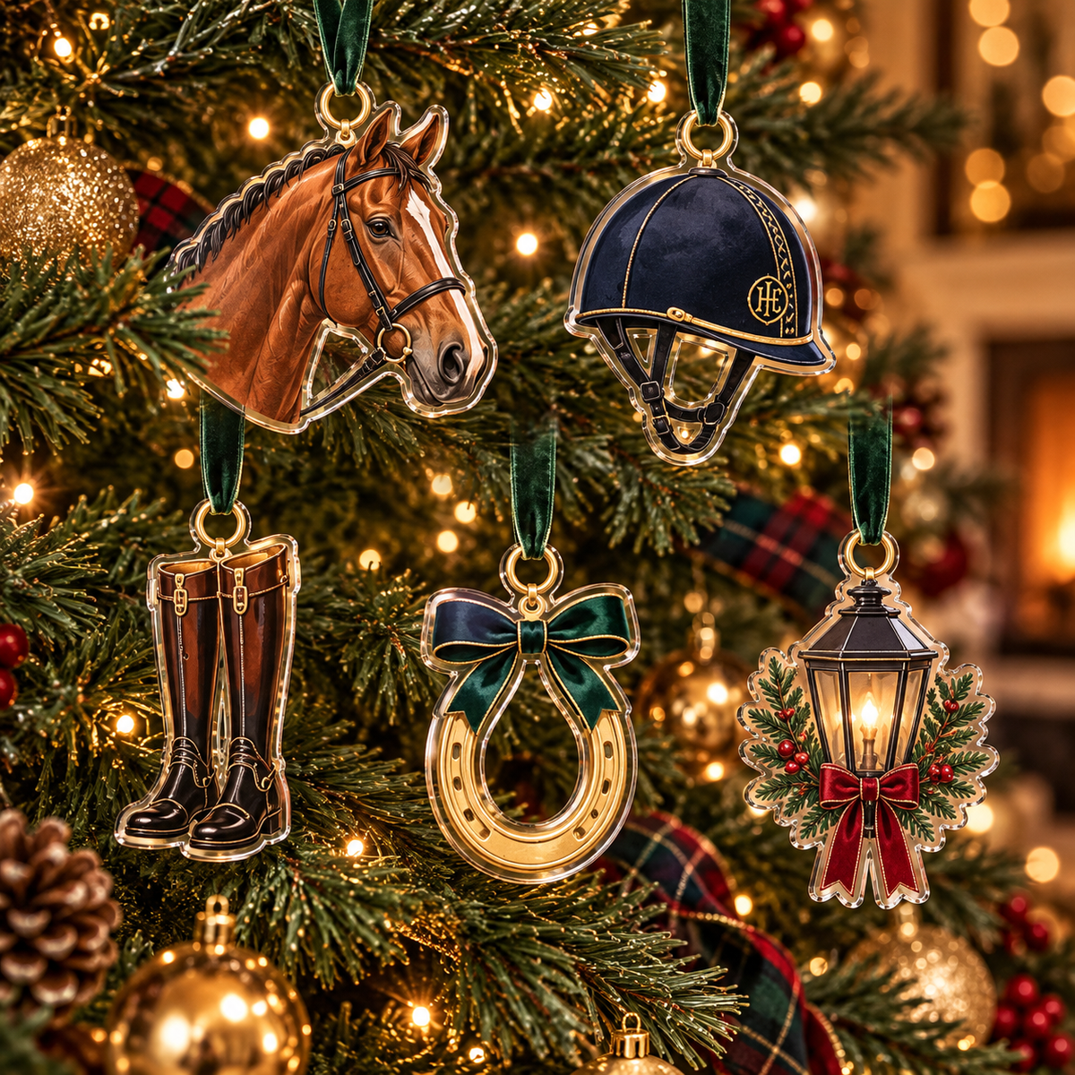 2026 Equestrian Advent Calendar, 24 Horse Riding Ornaments, Christmas Countdown Gift for Horse Lovers