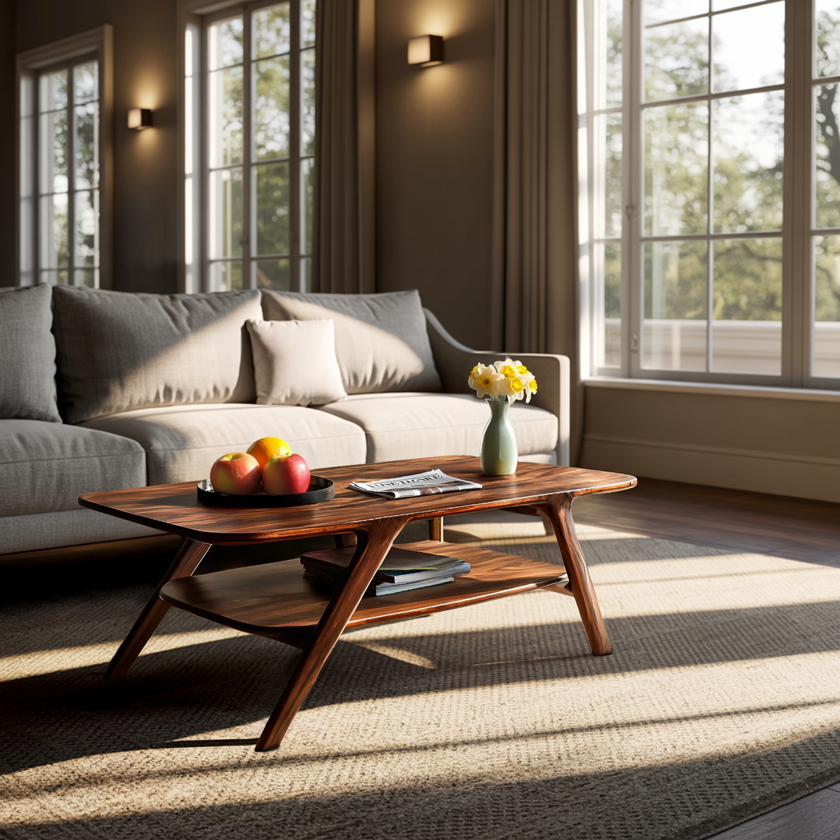 Modern Coffee Table With Storage Functional For Living