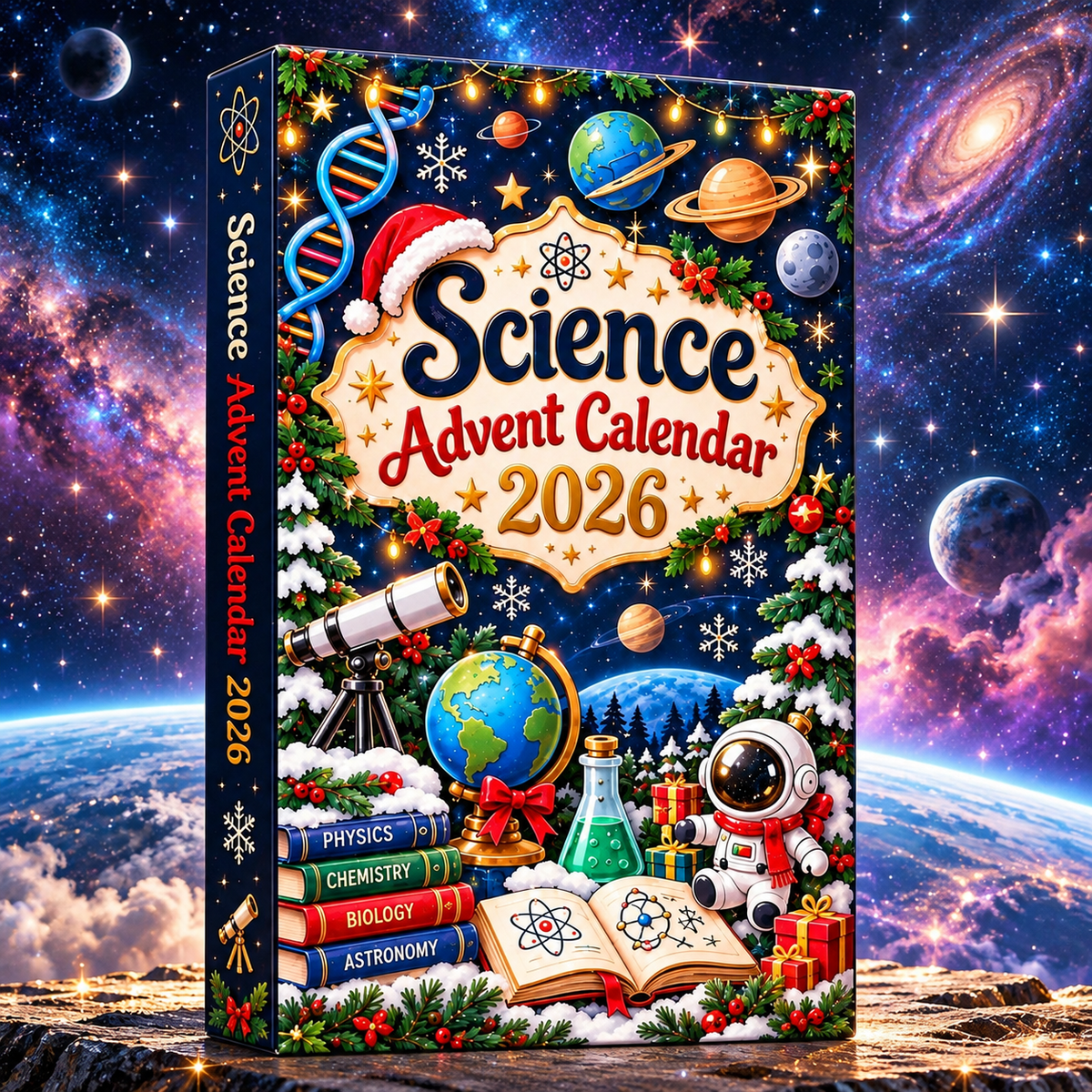 2026 Science Advent Calendar, 24 Day Christmas Countdown Box, STEM and Lab Scientist & Teacher Gift