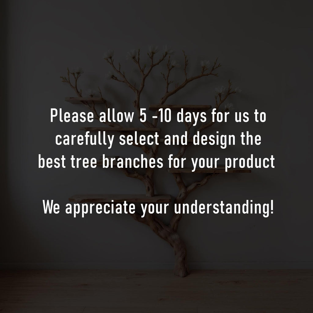 Tree bookshelf art driftwood shelf wall mounted bookcase solid wood bookshelves decor for living room